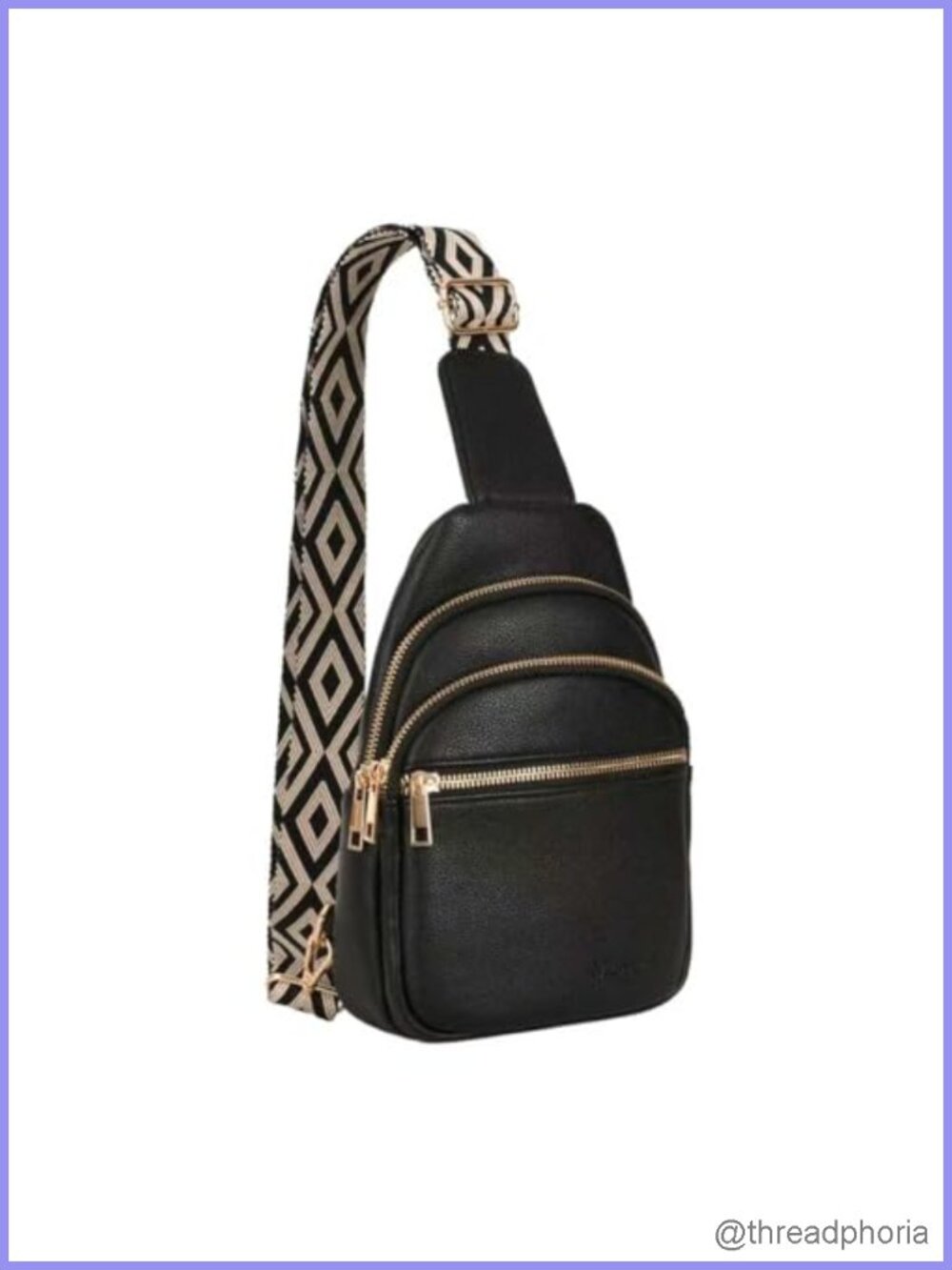 Unisex Crossbody Sling Bag Faux Leather Chest Purse Fanny Pack